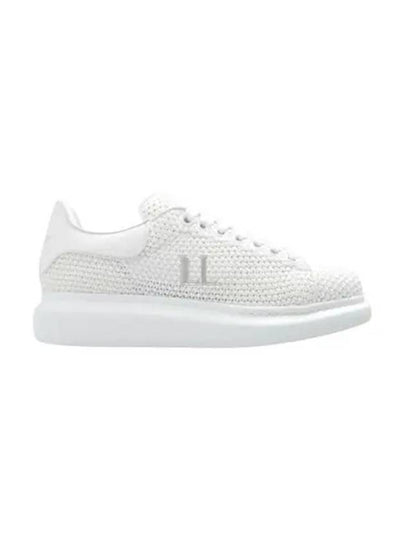 Round Toe Knitted Low Top Sneakers White - ALEXANDER MCQUEEN - BALAAN 2