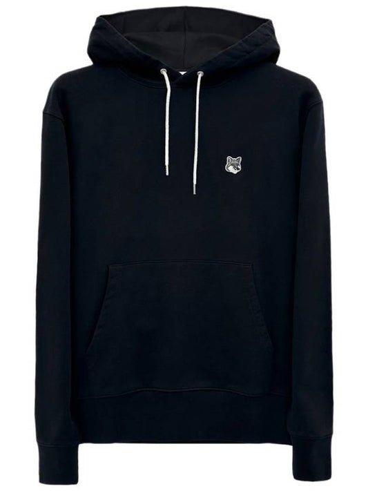 Grey Fox Head Patch Classic Hoodie Black - MAISON KITSUNE - BALAAN 2