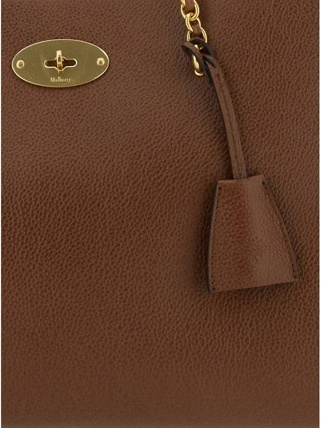 Lily Chain Leather Tote Bag Oak - MULBERRY - BALAAN 4