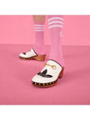 Leather Clog Mule White - GUCCI - BALAAN 7