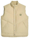 Bold Fox Head Quilted Gilet Vest Beige - MAISON KITSUNE - BALAAN 2