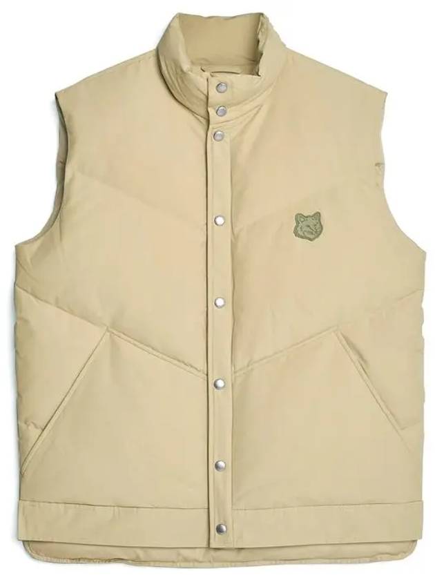 Bold Fox Head Quilted Gilet Vest Beige - MAISON KITSUNE - BALAAN 2