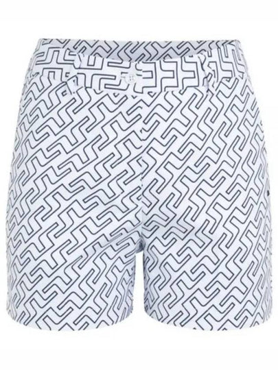 Golf Women's Gwen Print Shorts White - J.LINDEBERG - BALAAN 2