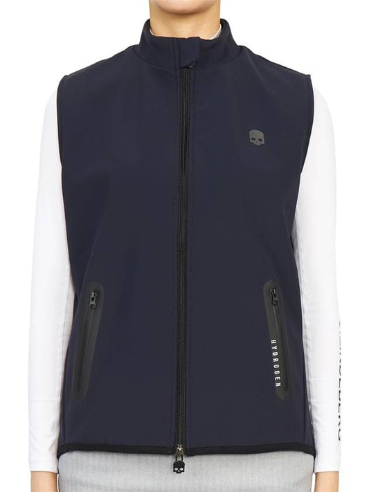 Women's Brushed Vest Navy - HYDROGEN - BALAAN 2