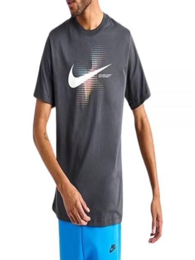 Men's Sportswear 6MO Swoosh Short Sleeve T-Shirt Grey - NIKE - BALAAN 2