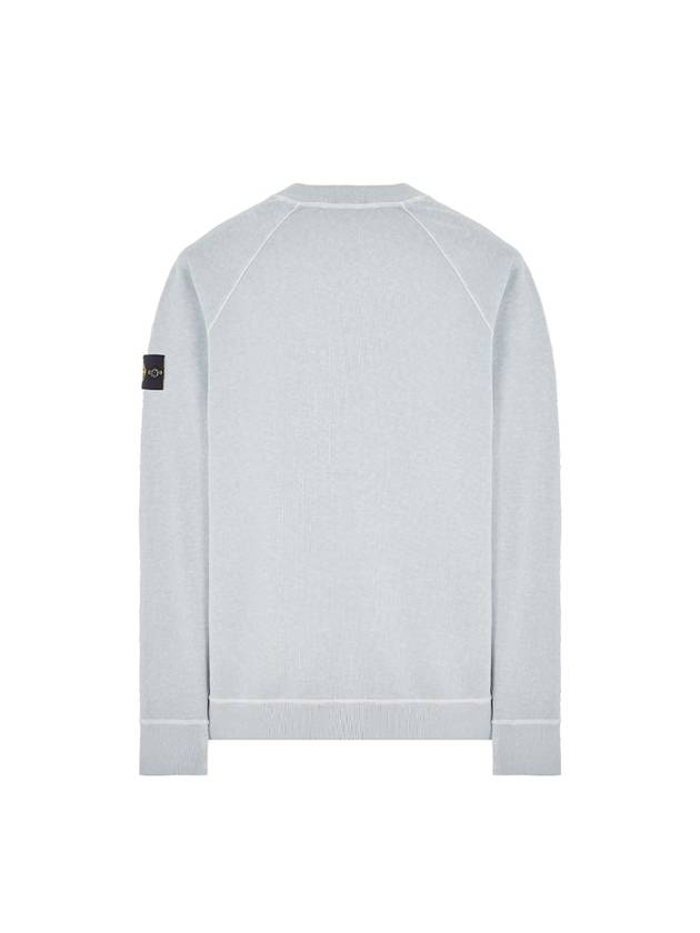 Garment Dyed Malfile Crewneck Sweatshirt Sky Blue - STONE ISLAND - BALAAN 3