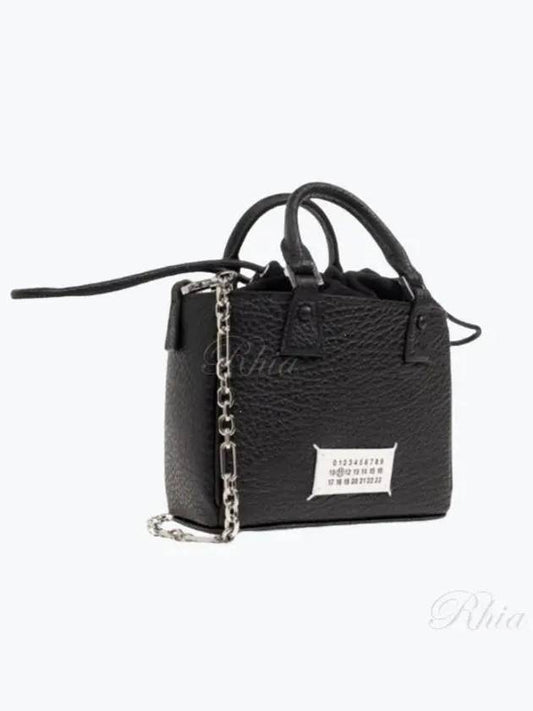 Horizontal Leather Shoulder Bag Black - MAISON MARGIELA - BALAAN 2