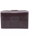 Maxi Intrecciato Flap Business Card Wallet Grape - BOTTEGA VENETA - BALAAN 3