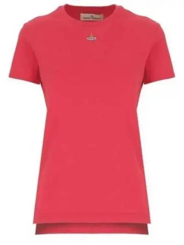 Embroided ORB Peru Short Sleeve T-Shirt Red - VIVIENNE WESTWOOD - BALAAN 2