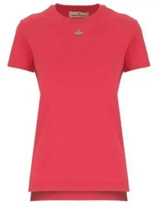 Embroided ORB Peru Short Sleeve T-Shirt Red - VIVIENNE WESTWOOD - BALAAN 2