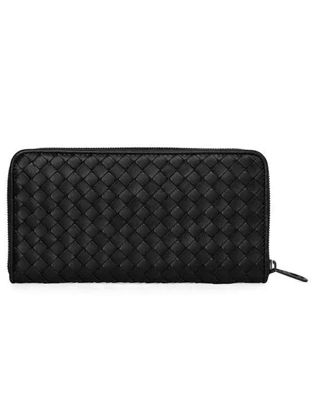 Intrecciato Zipper Long Wallet Black - BOTTEGA VENETA - BALAAN 2