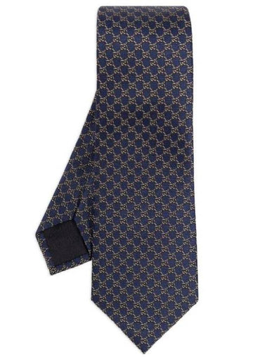 GG Silk Jacquard Neck Tie Sapphire - GUCCI - BALAAN 1