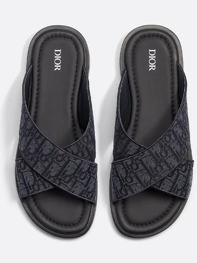 Oblique Jacquard Alias ??Sandals Black - DIOR - BALAAN 2