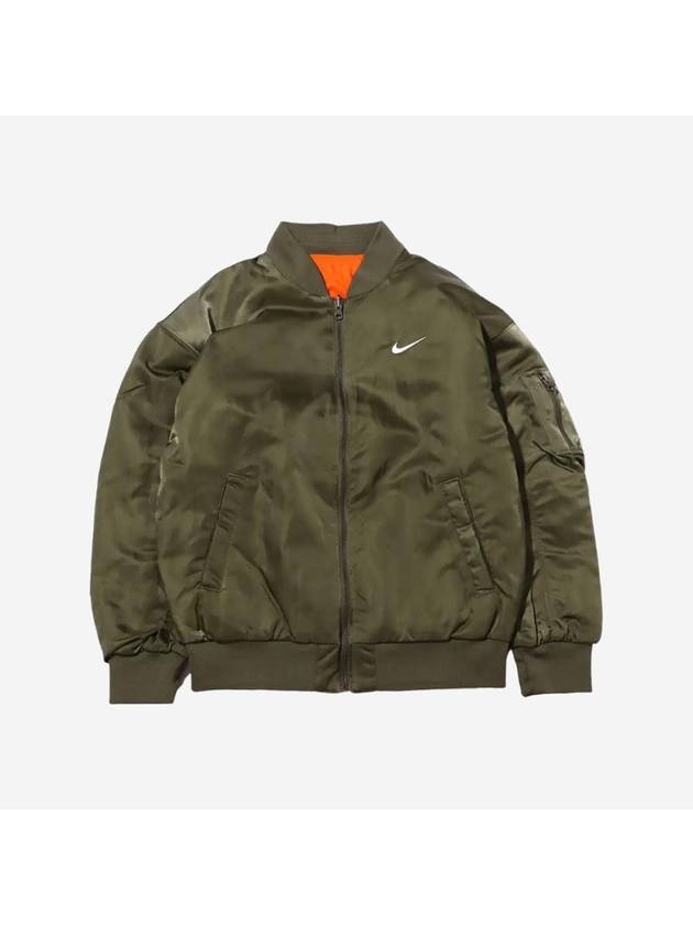 NSW Reversible Varsity Bomber Jacket Olive Asia - NIKE - BALAAN 1