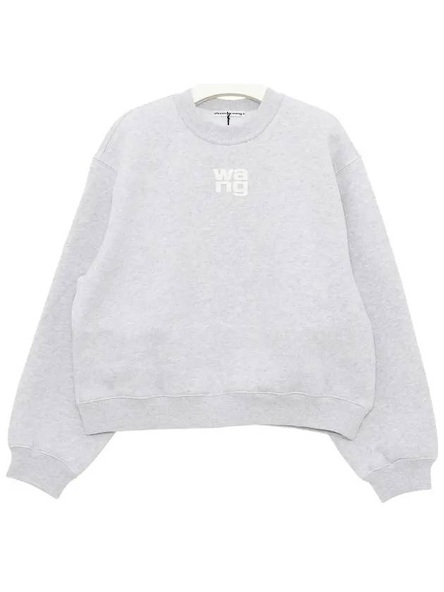 Logo Print Sweatshirt Grey - ALEXANDER WANG - BALAAN 3