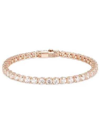 Matrix Crystal Tennis Bracelet Rose Gold - SWAROVSKI - BALAAN 1