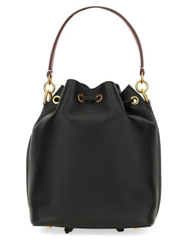 Logo Leather Bucket Bag Black - BALLY - BALAAN 3