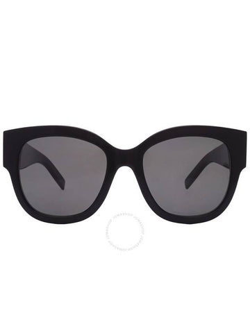 Saint Laurent Grey Butterfly Ladies Sunglasses SL M95/F 001 56 - SAINT LAURENT - BALAAN 1