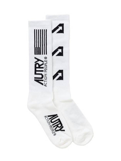 Iconic Logo Socks White - AUTRY - BALAAN 2