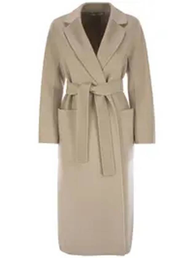 Amore Wool Cashmere Single Coat Beige - S MAX MARA - BALAAN 1