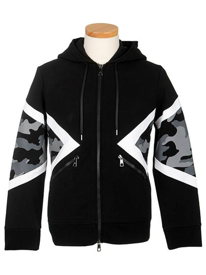 Modernist Zip-Up Hoodie Black - NEIL BARRETT - BALAAN 2