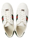 Women's Leather Low Top Sneakers White - GUCCI - BALAAN 3