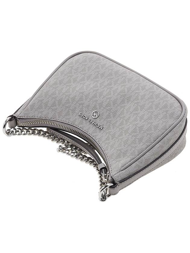 Small Logo Jetset Charm Shoulder Bag Pearl Grey - MICHAEL KORS - BALAAN 5