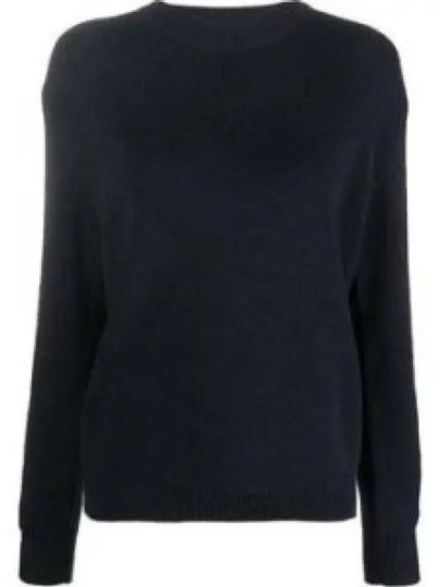 Back Logo Cotton Knit Top Dark Blue - GOLDEN GOOSE - BALAAN 2