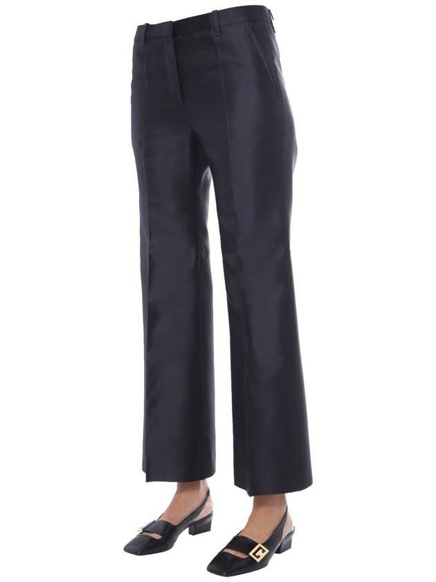 Women's Wide Straight Pants Black - GIVENCHY - BALAAN 4