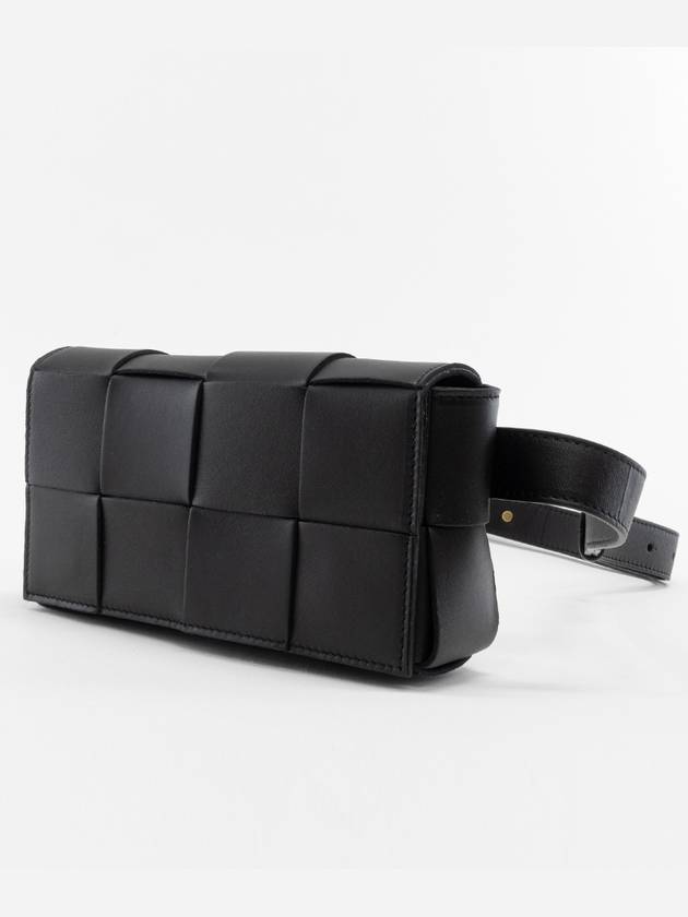 Intrecciato Mini Cassette Belt Bag Black - BOTTEGA VENETA - BALAAN 3