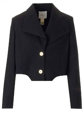 Technical wool twill cut out crop jacket 270953 - PATOU - BALAAN 1