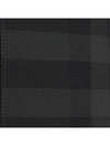 Logo Checked Leather Long Wallet Charcoal - BURBERRY - BALAAN 4