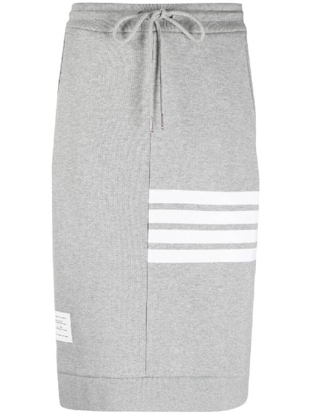 Women's 4-Bar Stripe Drawstring Skirt Grey - THOM BROWNE - BALAAN 2