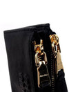 Logo Detail Napa Leather Half Wallet Black - MIU MIU - BALAAN 5