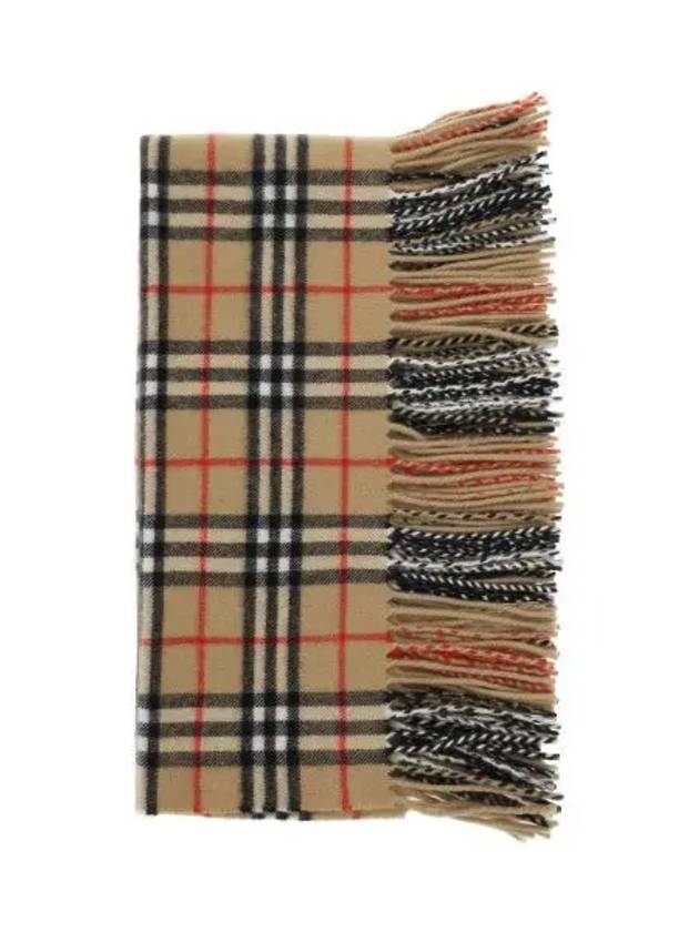 Check Cashmere Scarf Brown - BURBERRY - BALAAN 2