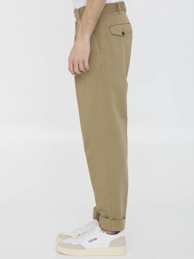 Cotton And Linen Trousers - PT TORINO - BALAAN 3