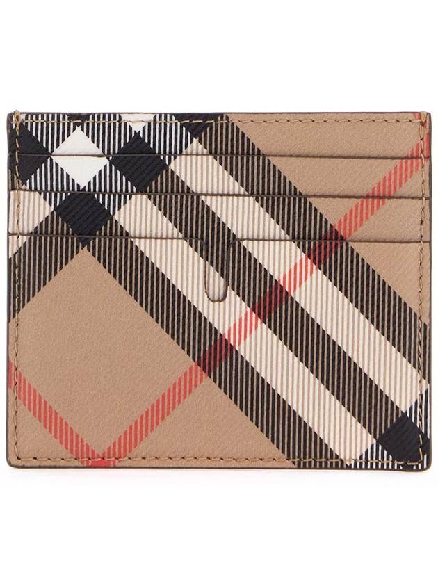 Check Card Wallet Beige - BURBERRY - BALAAN 2