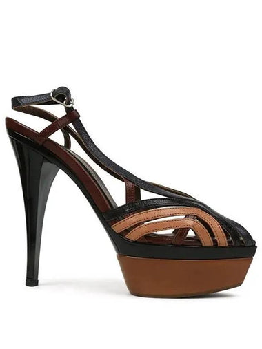 DP product black brown open toe sandal heel SAMSF23G13 LG050 ZOL01 1210561 - MARNI - BALAAN 1