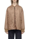 Danish Side Slit Detail Water Repellent Zip-up Padding Light Brown - MAX MARA - BALAAN 2