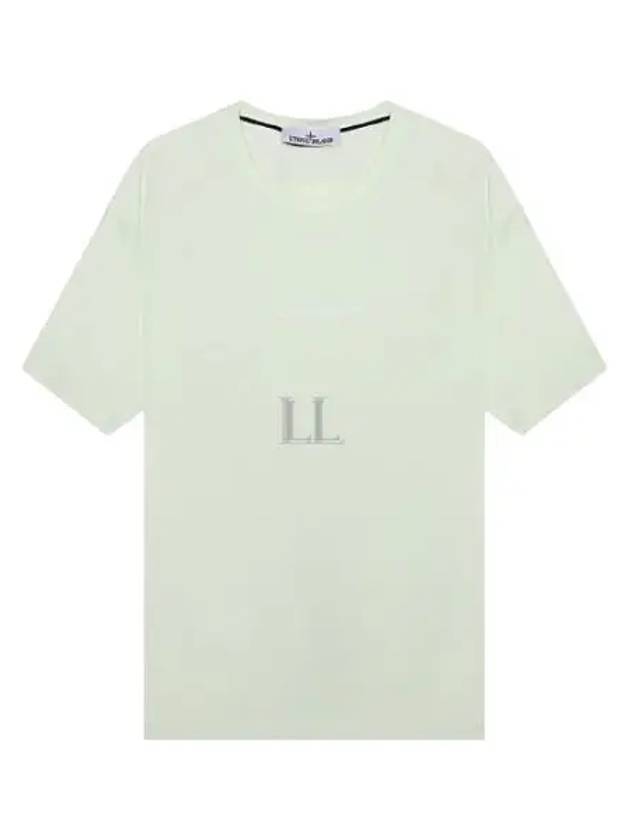 Micro Graphics One Print Short Sleeve T Shirt Light Green - STONE ISLAND - BALAAN 2