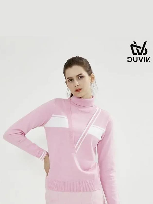 V-point cotton block turtle sweater DC3WST003WH - DUVIK - BALAAN 3