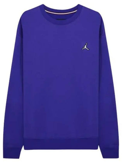 Men's Jordan Essential Fleece Crew Long Sleeve T-Shirt Blue - NIKE - BALAAN 2