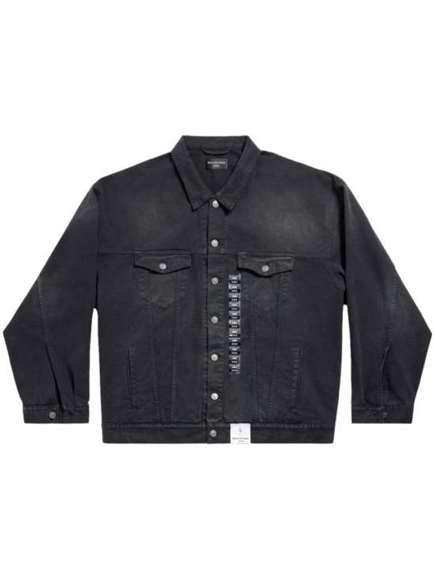 Applique Denim Jacket Black - BALENCIAGA - BALAAN 2