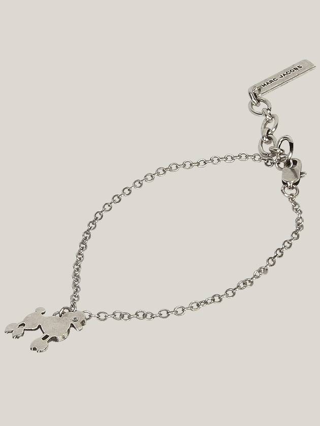 Poodle Charm Chain Bracelet Silver - MARC JACOBS - BALAAN 3