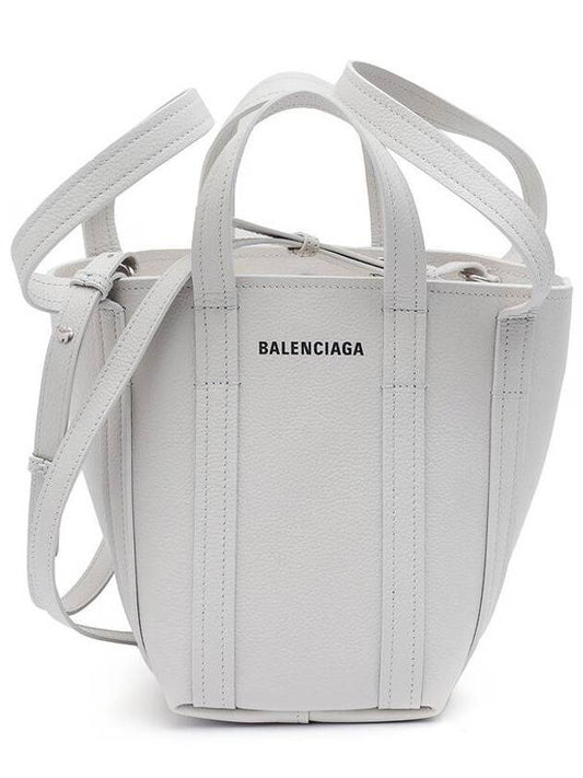 Everyday XS Grained Calfskin Shoulder Tote Bag White - BALENCIAGA - BALAAN 2