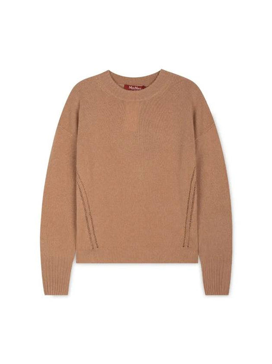 Women's Alinda Crew Neck Knit Top Brown - MAX MARA - BALAAN 1