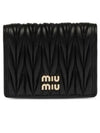 Matelasse Leather Half Wallet Black - MIU MIU - BALAAN 2