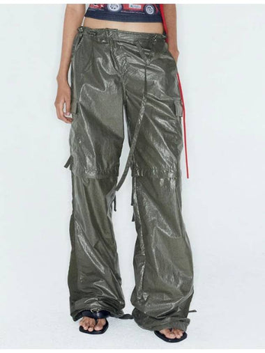 Adjustable Parachute Cargo Pants Khaki - ANDERSSON BELL - BALAAN 1