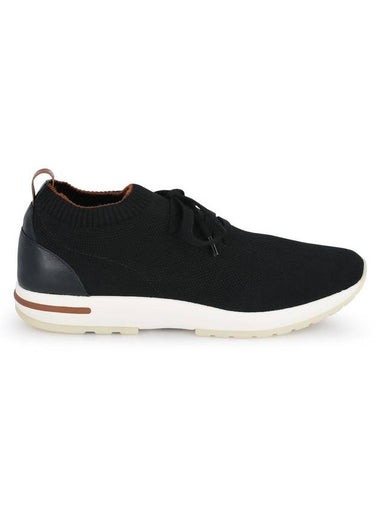 360 LP Flexi Wish Wool Walk Low Top Sneakers Black - LORO PIANA - BALAAN 1