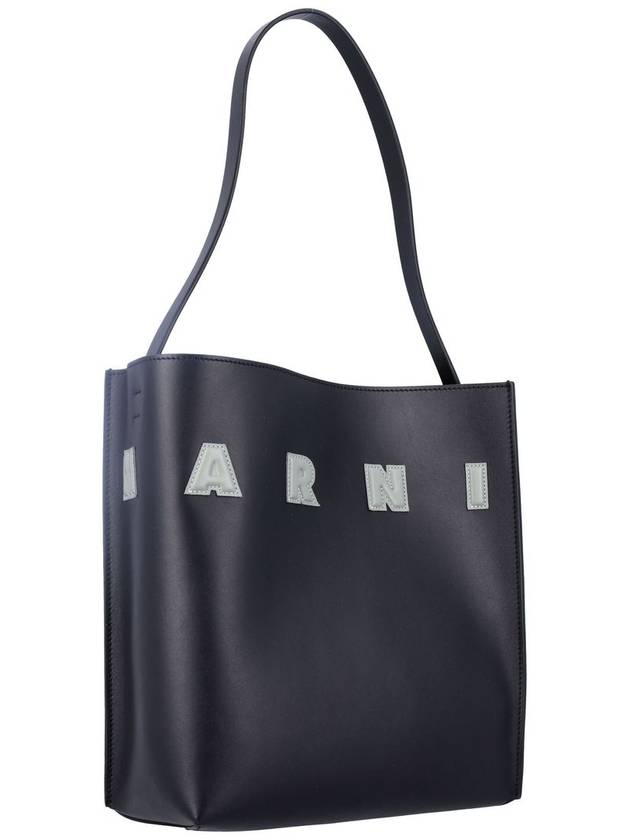 Museo Logo Patch Small Tote Bag Black - MARNI - BALAAN 3